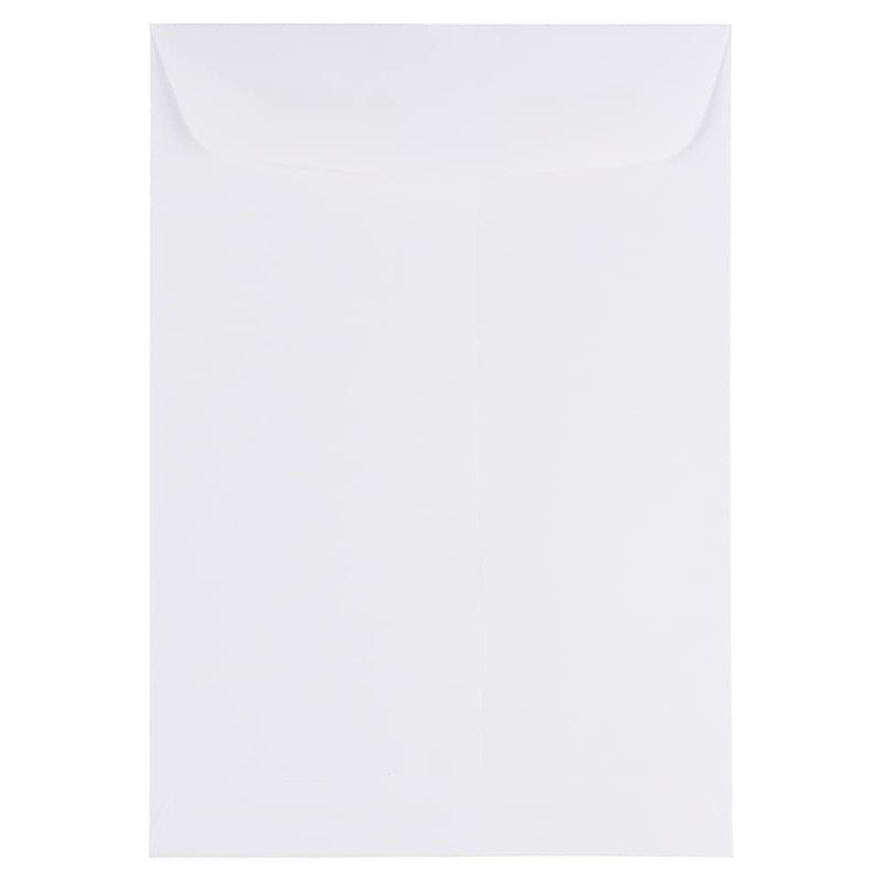 JAM PAPER 7 x 10 Open End Catalog Commercial Envelopes - White - 50/Pack - Image 1